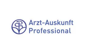 Arzt-Auskunft Professional-Logo, Plattform für detaillierte Informationen zu Ärzten